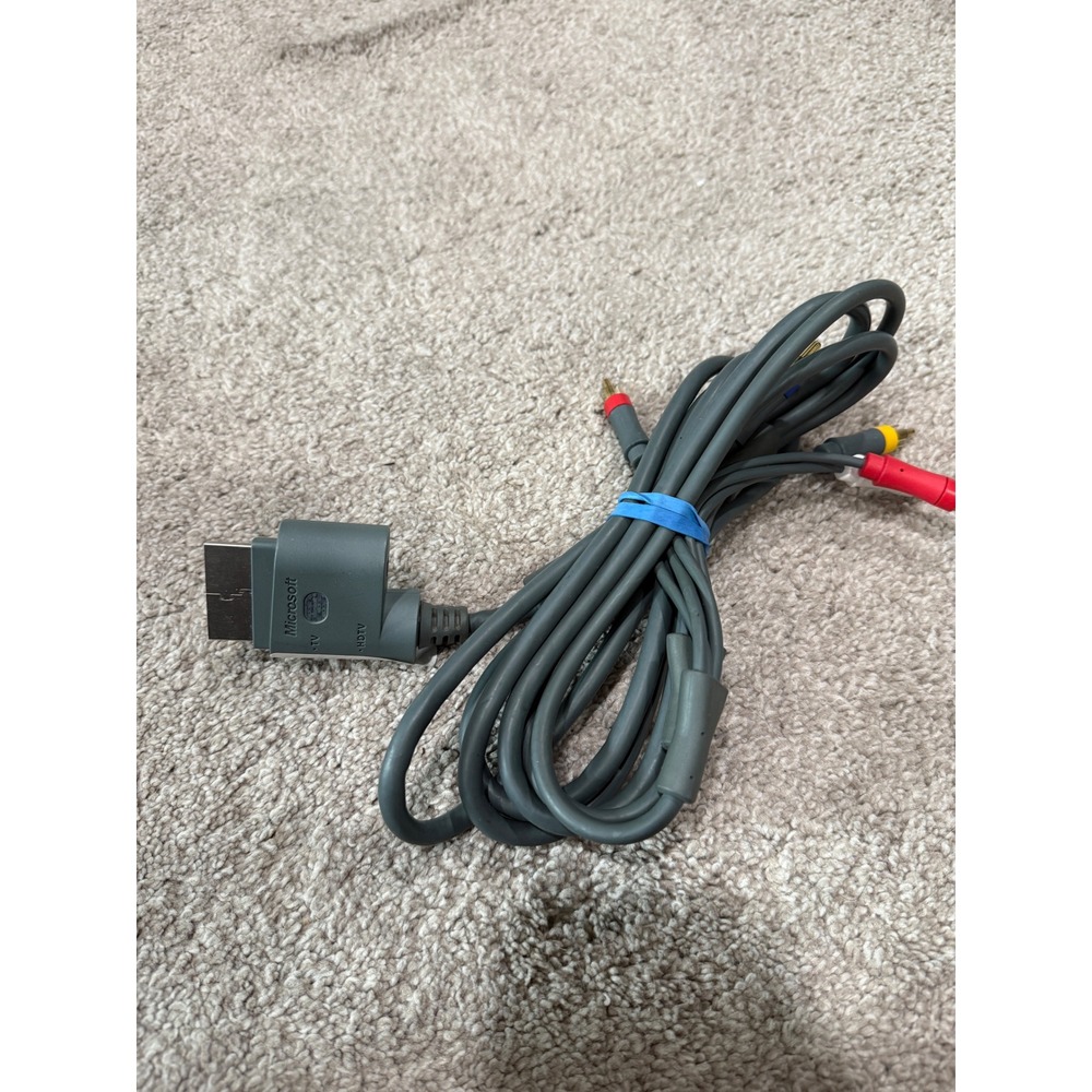 Microsoft Xbox 360 Original Component AV‎ Cable Gray Audio Video Cord OEM